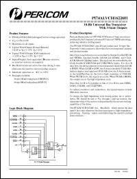 Click here to download PI74ALVCH1622601V Datasheet