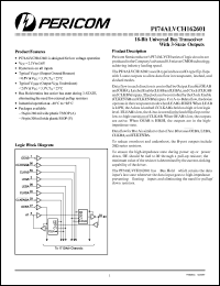 Click here to download PI74ALVCH162601 Datasheet