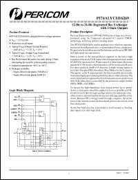 Click here to download PI74ALVCH16269 Datasheet