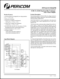 Click here to download PI74ALVCH16270V Datasheet