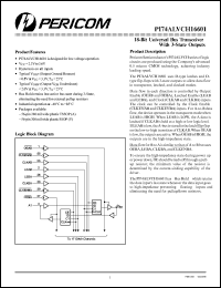 Click here to download PI74ALVCH16601 Datasheet