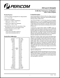 Click here to download PI74ALVCH16652 Datasheet