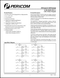 Click here to download PI74ALVCHT16244V Datasheet