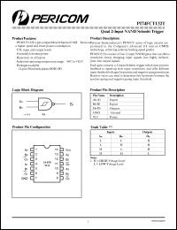 Click here to download PI74FCT132 Datasheet