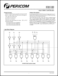 Click here to download PI74FCT138 Datasheet