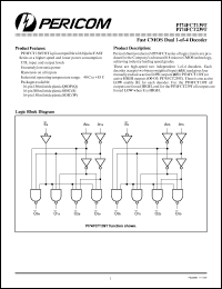 Click here to download PI74FCT239TW Datasheet