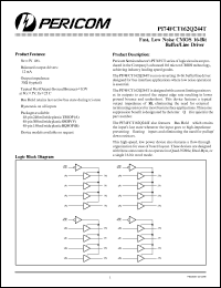 Click here to download PI74FCT162Q244TB Datasheet