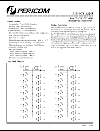 Click here to download PI74FCT163245A Datasheet