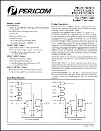 Click here to download PI74FCT162H543TV Datasheet