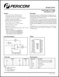 Click here to download PI74FCT3573Q Datasheet