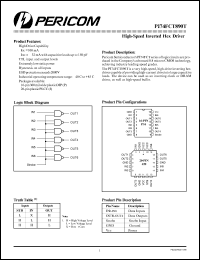 Click here to download PI74FCT890TJ Datasheet