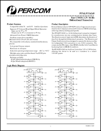 Click here to download PI74LPT16245 Datasheet