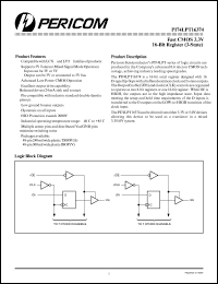 Click here to download PI74LPT16374A Datasheet