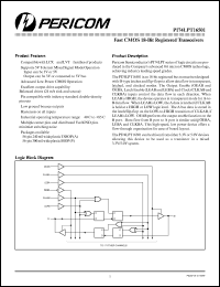 Click here to download PI74LPT16501 Datasheet