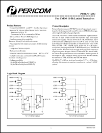 Click here to download PI74LPT16543 Datasheet