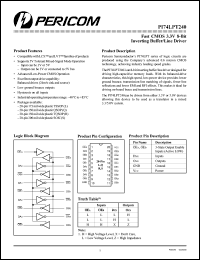 Click here to download PI74LPT240Q Datasheet