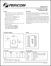 Click here to download PI74LPT573L Datasheet