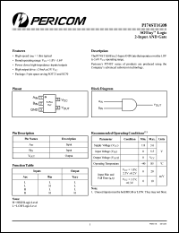 Click here to download PI74ST1G08 Datasheet