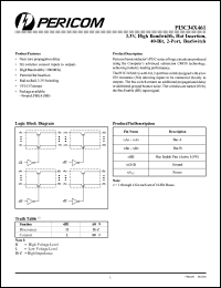 Click here to download PI3C34X461 Datasheet