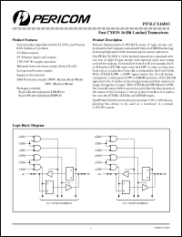 Click here to download PI74LCX16543A Datasheet