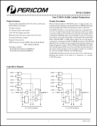 Click here to download PI74LCX16543 Datasheet