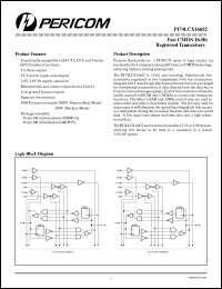 Click here to download PI74LCX16652A Datasheet