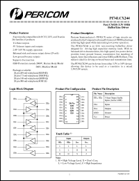 Click here to download PI74LCX244H Datasheet