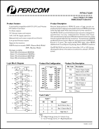 Click here to download PI74LCX245 Datasheet