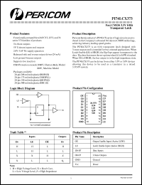 Click here to download PI74LCX373H Datasheet