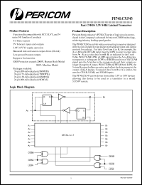 Click here to download PI74LCX543 Datasheet