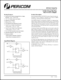 Click here to download PI74VCX16374A Datasheet