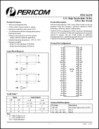 Click here to download PI3C16210 Datasheet