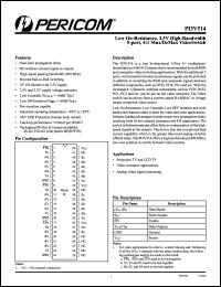 Click here to download PI3V514BE Datasheet