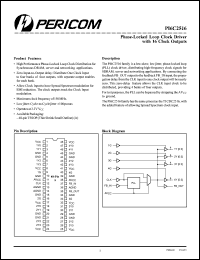 Click here to download PI6C2516A Datasheet