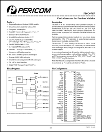 Click here to download PI6C671F Datasheet