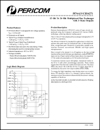 Click here to download PI74ALVCH16271 Datasheet