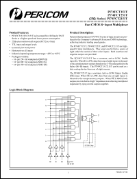 Click here to download PI74FCT2151T Datasheet