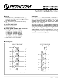 Click here to download PI74FCT244TLE Datasheet