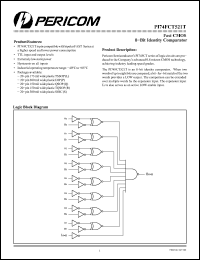 Click here to download PI74FCT521T Datasheet