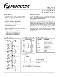 Click here to download PI74LPT245 Datasheet