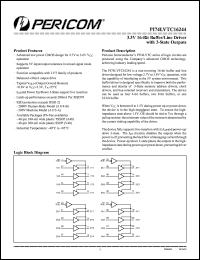 Click here to download PI74LVTC16244A Datasheet