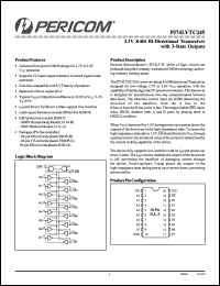 Click here to download PI74LVTC245H Datasheet