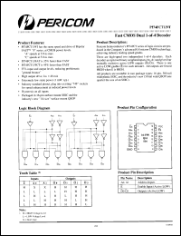 Click here to download PI74FCT139CTS Datasheet