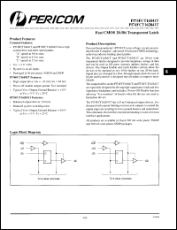 Click here to download PI74FCT162841CTV Datasheet