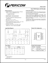 Click here to download PI74FCT239ATS Datasheet