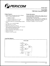Click here to download PI74FCT280DTW Datasheet