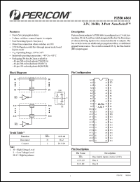 Click here to download PI3B16861VE Datasheet