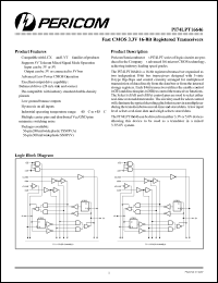 Click here to download PI74LPT16646 Datasheet