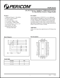 Click here to download PI2PCIE212ZHE Datasheet