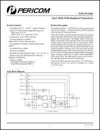 Click here to download PI74LPT16501 Datasheet